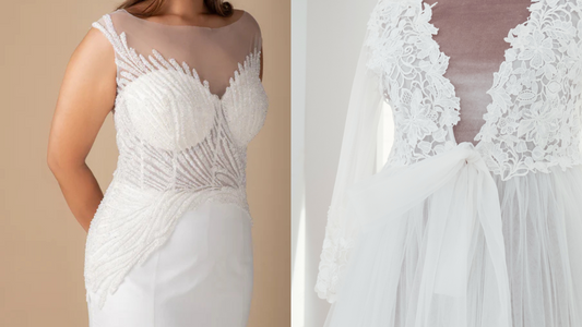 Embroidery Dress in White | Elegant Bridal & Party Wear
