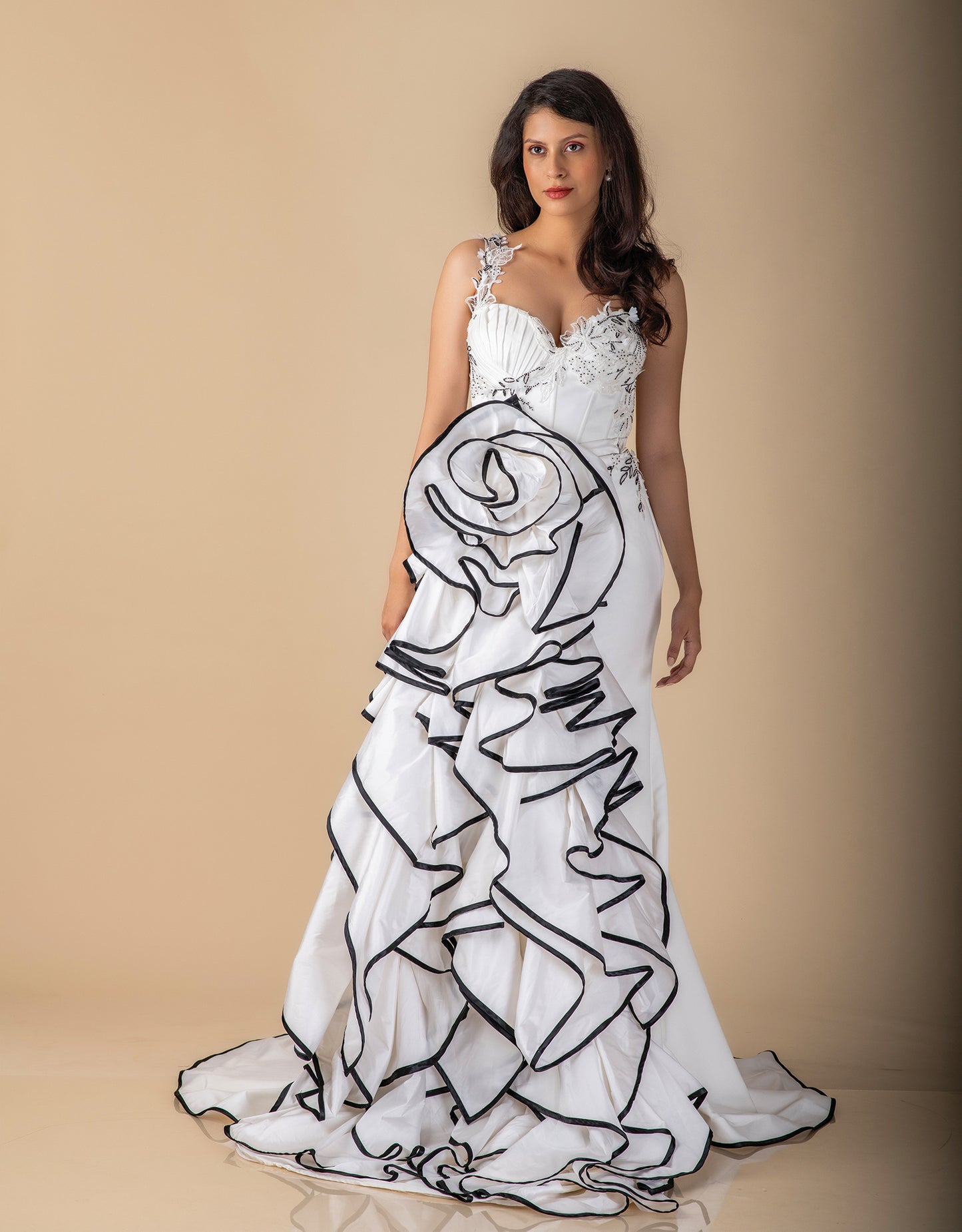 Dijon couture gown front view wholesale bridal style