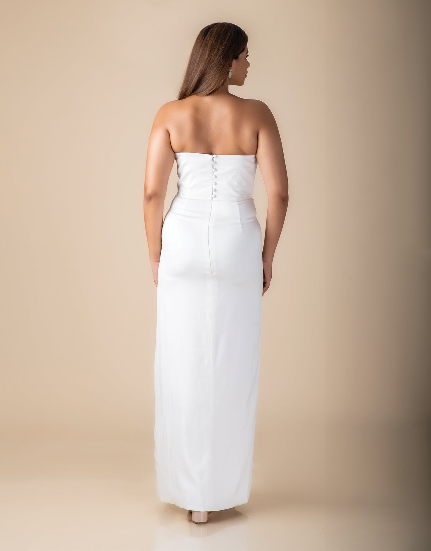 Side angle Monte Carlo couture gown wholesale