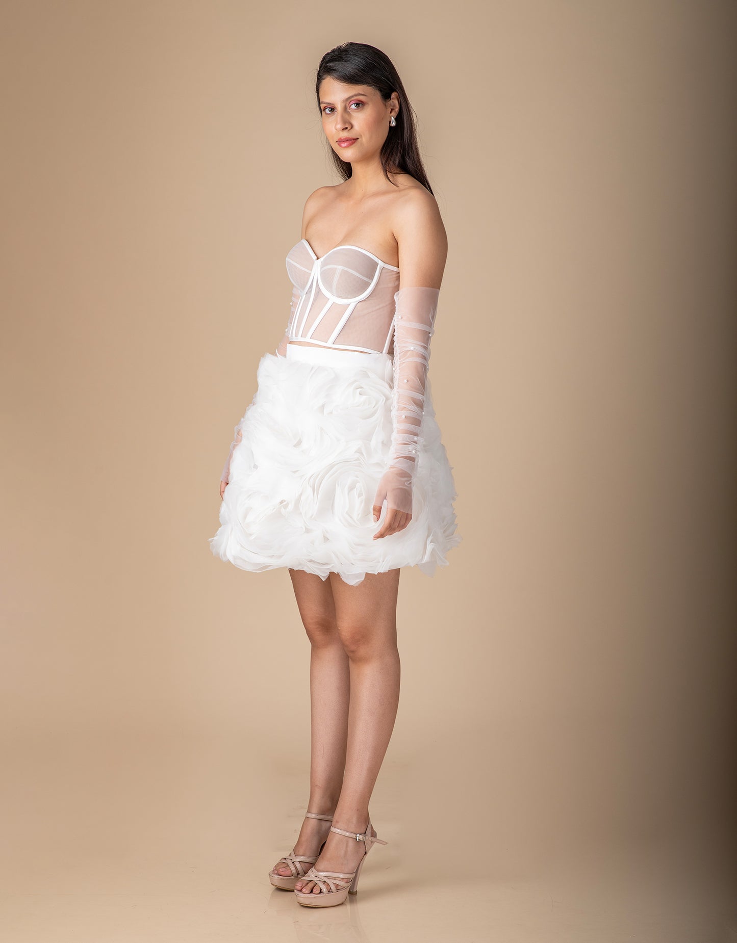 Avignon Skirt fabric embroidery detail wholesale