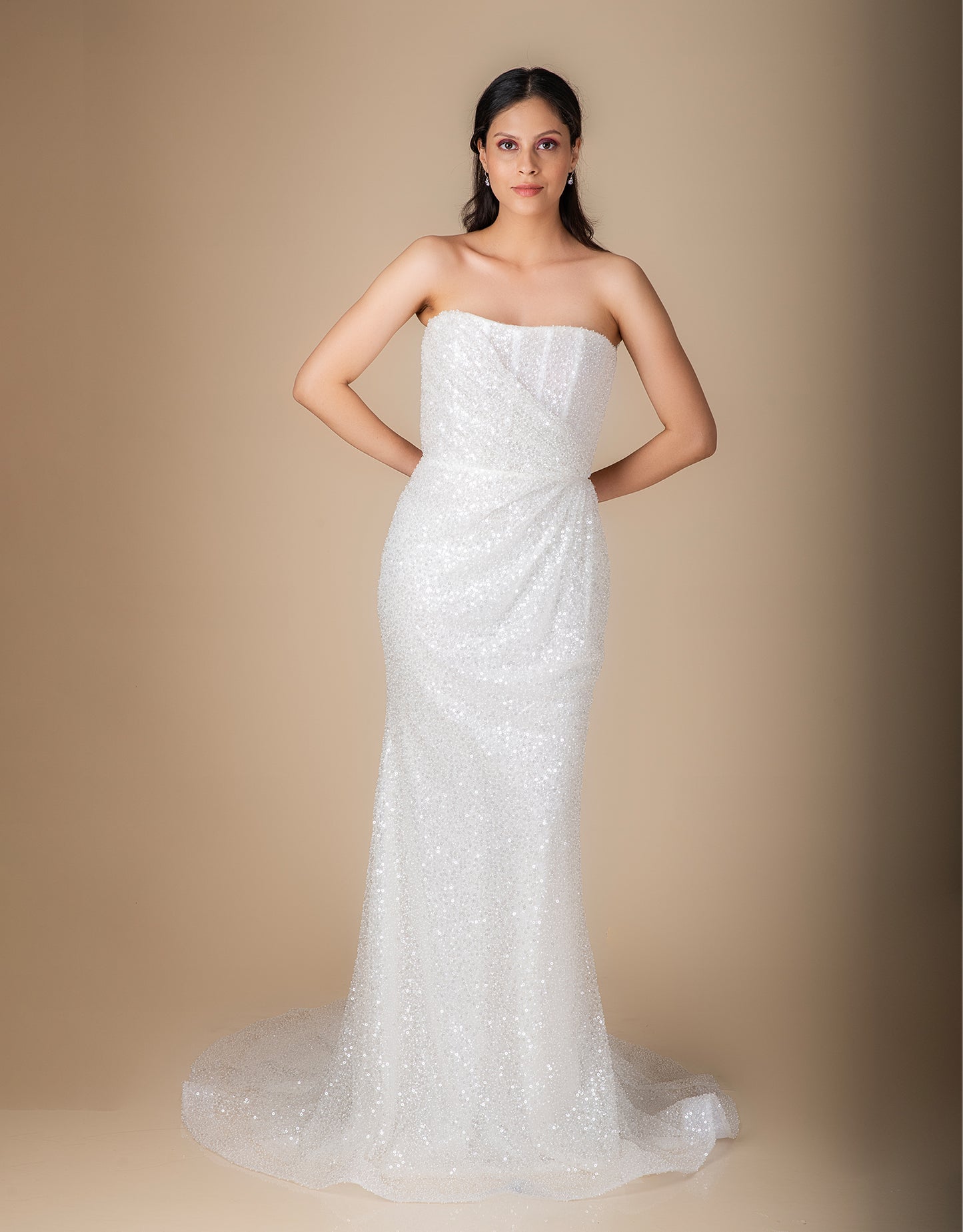 Close-up Sofia gown embroidery wholesale