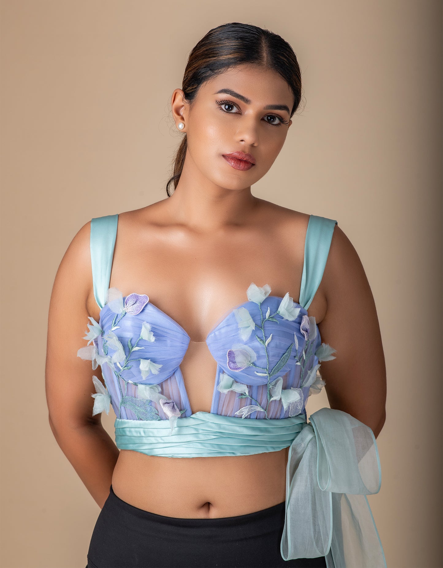 Bordeaux Corset couture bridal design wholesale front view