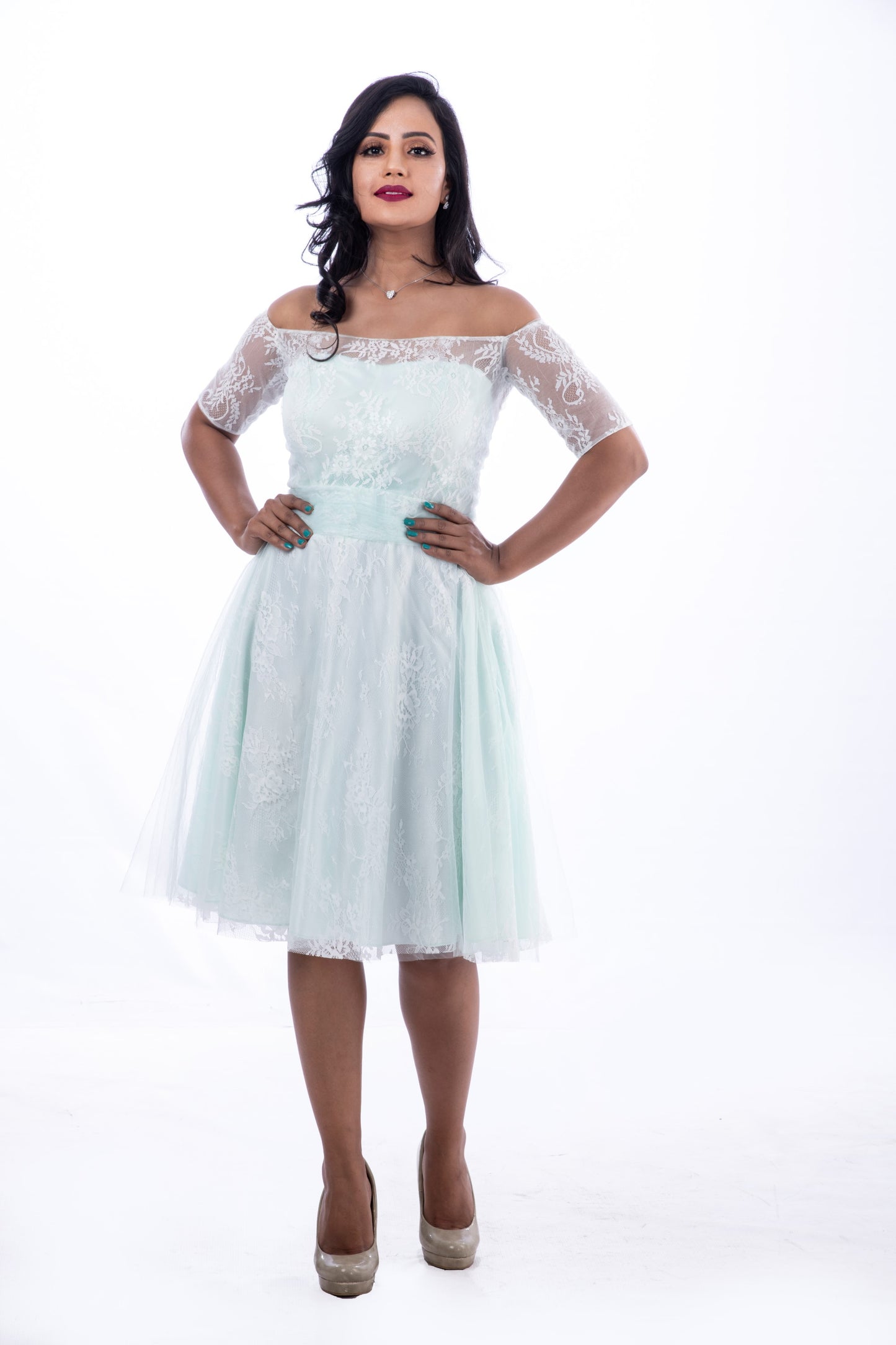 Barbara couture bridal gown wholesale front view