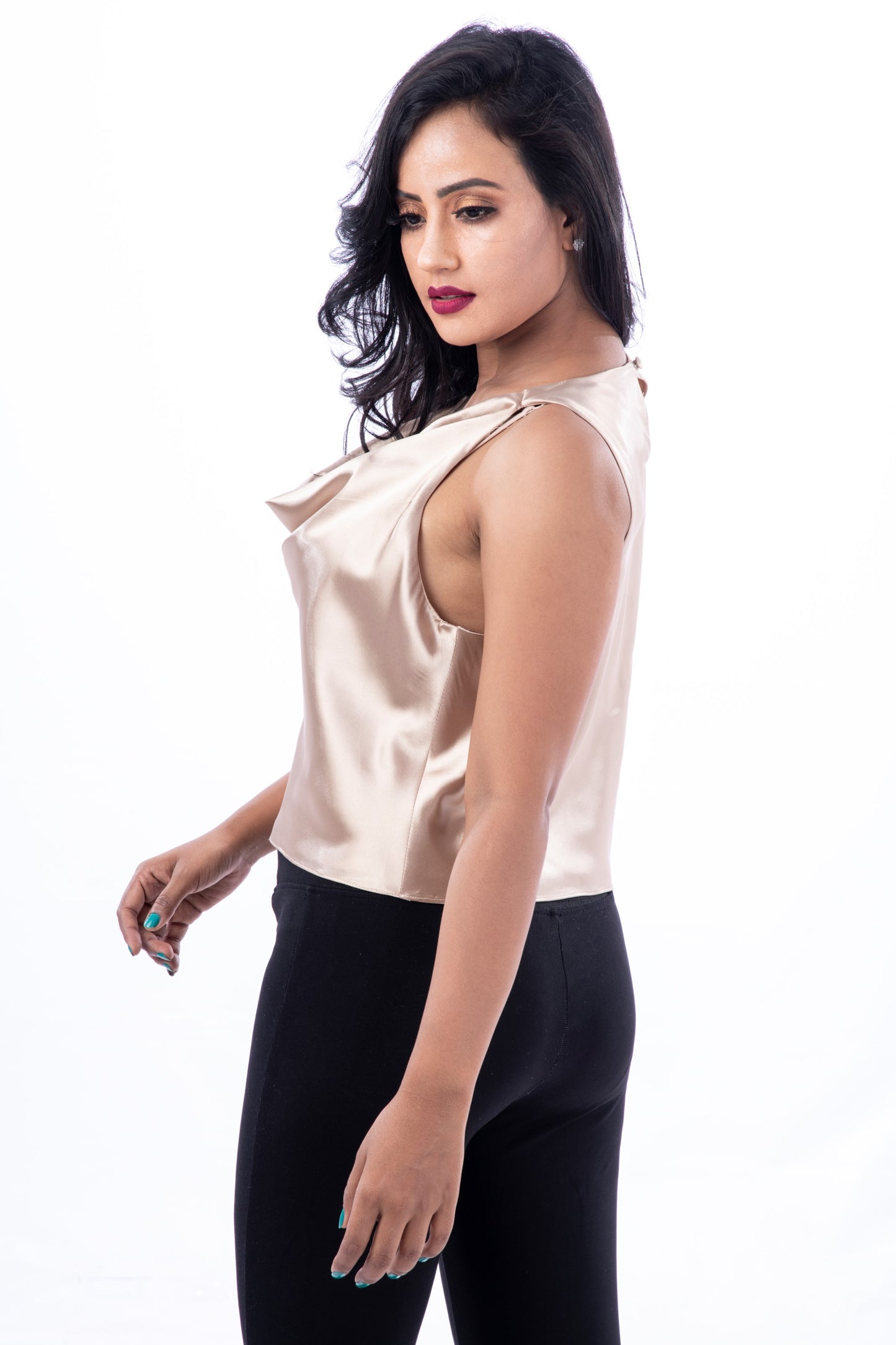 Close-up of Dona gown embroidery and fabric wholesale couture