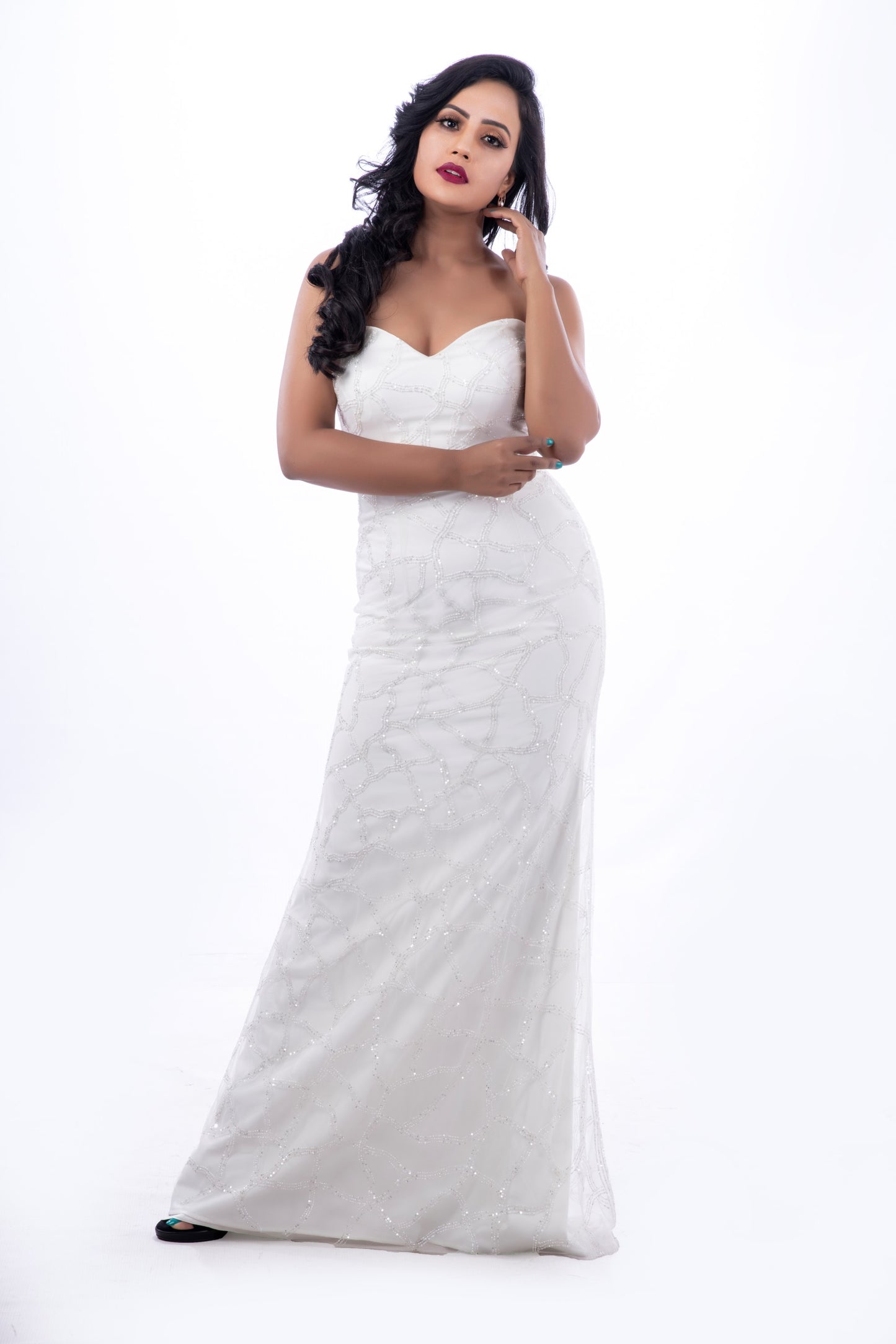 Gale gown embroidery close-up wholesale couture