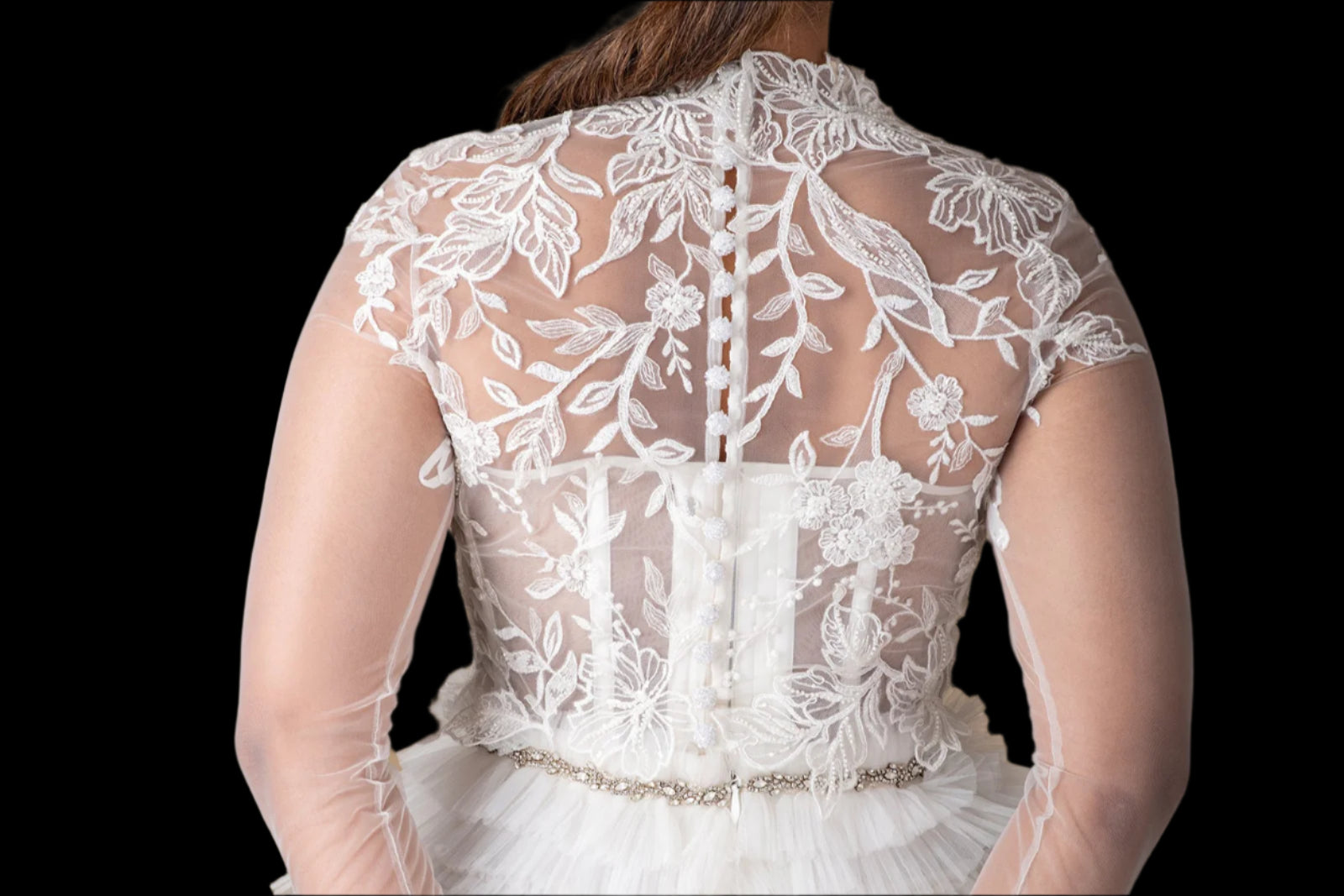 Lisboa Jacket - Long Sleeve Lace Wedding Look | Finesse Couture Lisboa Jacket - Long Sleeve Lace Wedding Look | Finesse Couture